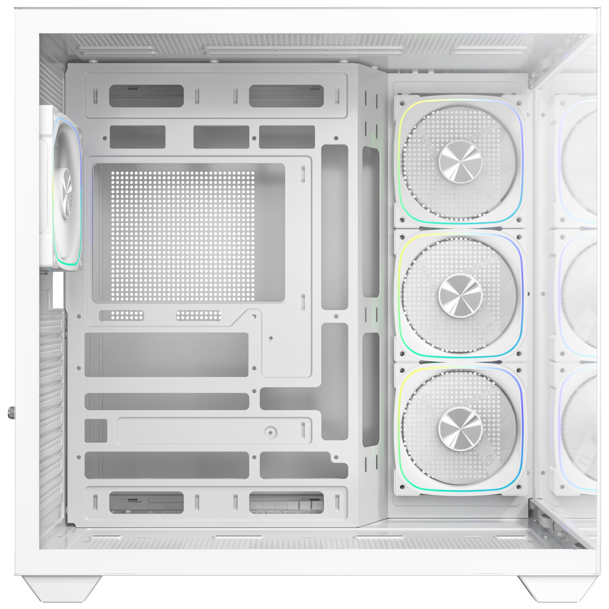 Bitfenix UT500 White 850W 80+ Bronze PSU 4x120mm FRGB Fan ATX Temperli Cam Beyaz Gaming (Oyuncu) Kasa