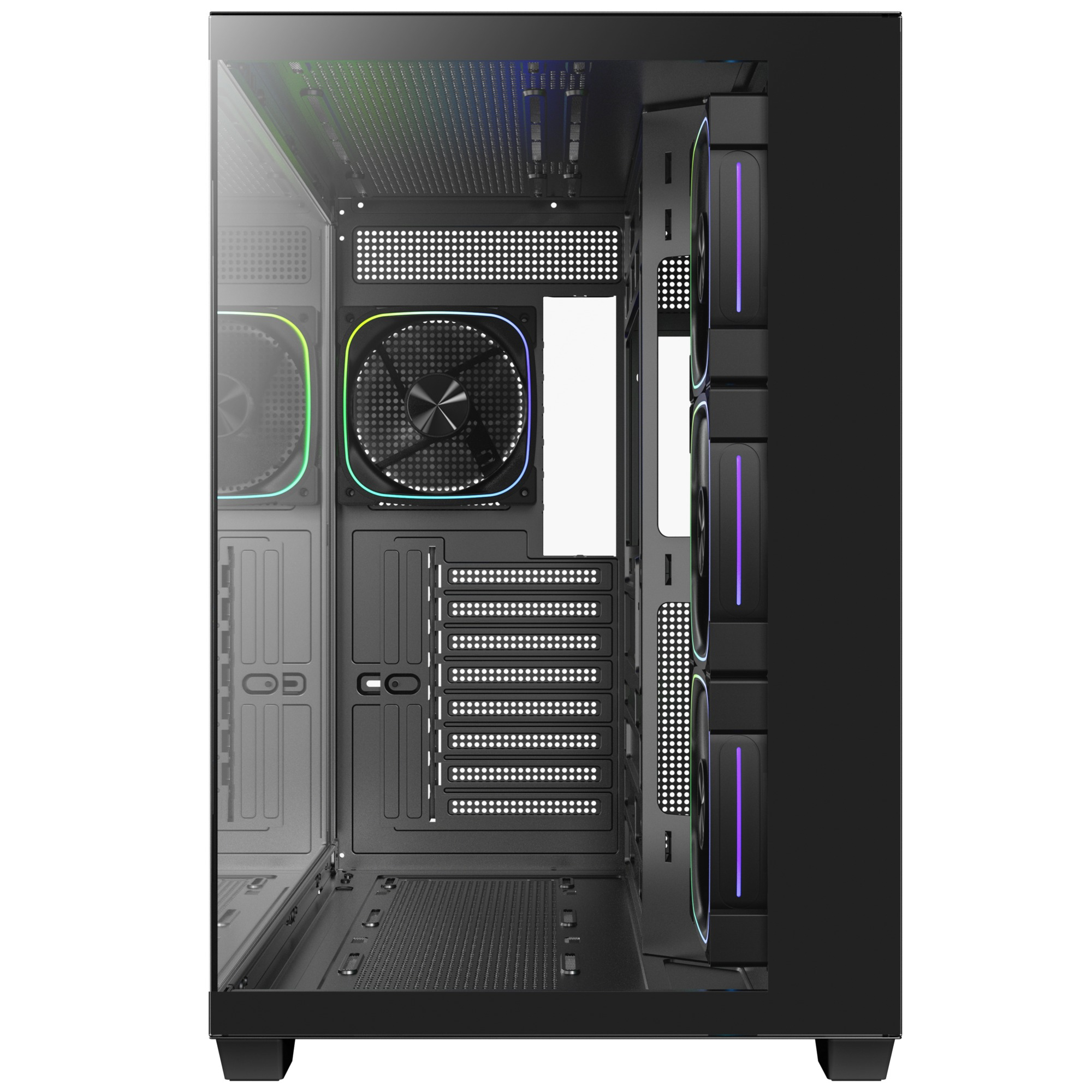 Bitfenix UT500 Black 850W 80+ Bronze PSU 4x120mm FRGB Fan ATX Temperli Cam Siyah Gaming (Oyuncu) Kasa