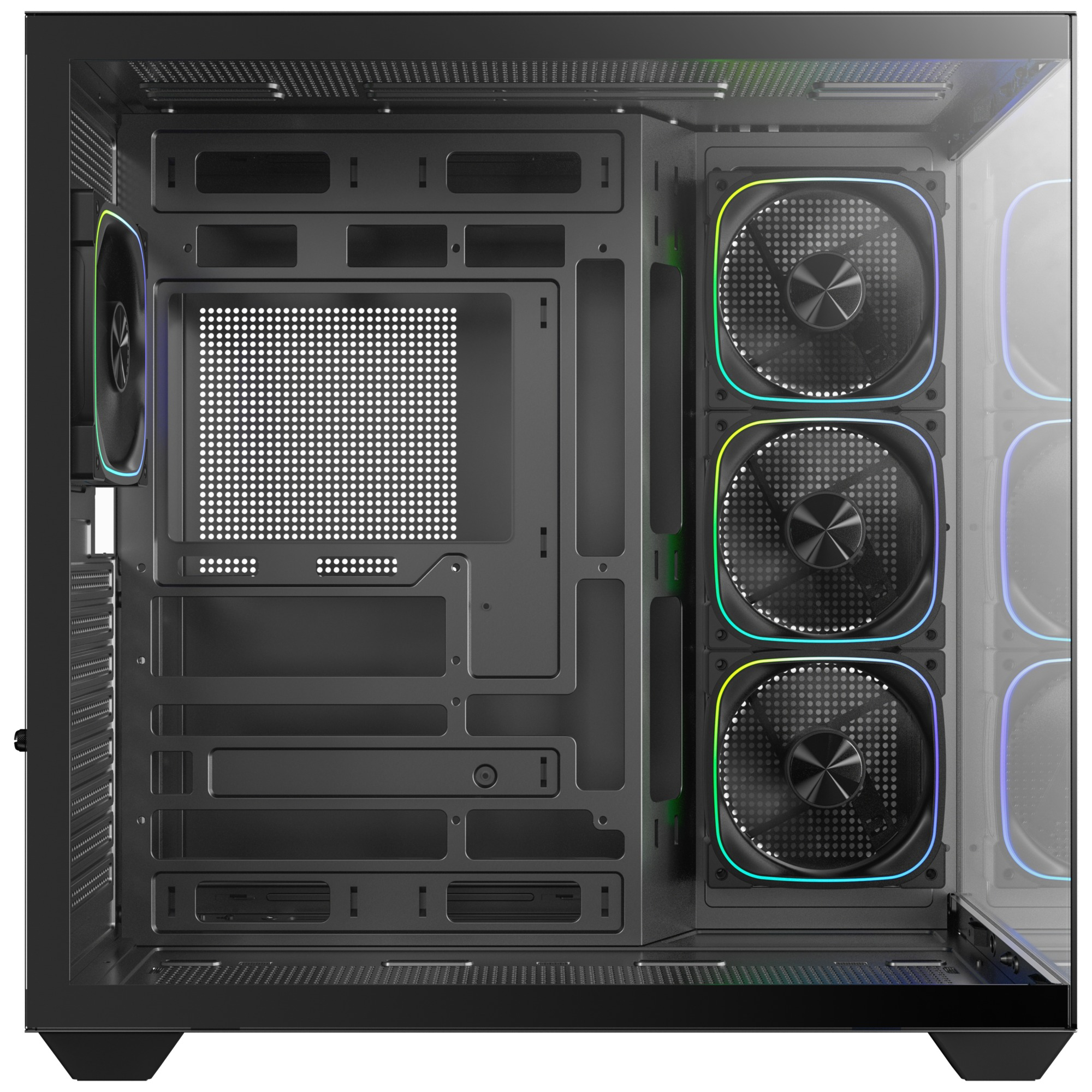 Bitfenix UT500 Black 850W 80+ Bronze PSU 4x120mm FRGB Fan ATX Temperli Cam Siyah Gaming (Oyuncu) Kasa