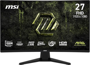 MSI MAG 274CF E20 27″ 200Hz 0.5ms FHD Rapid VA 1500R Curved FreeSync Premium Gaming Monitör