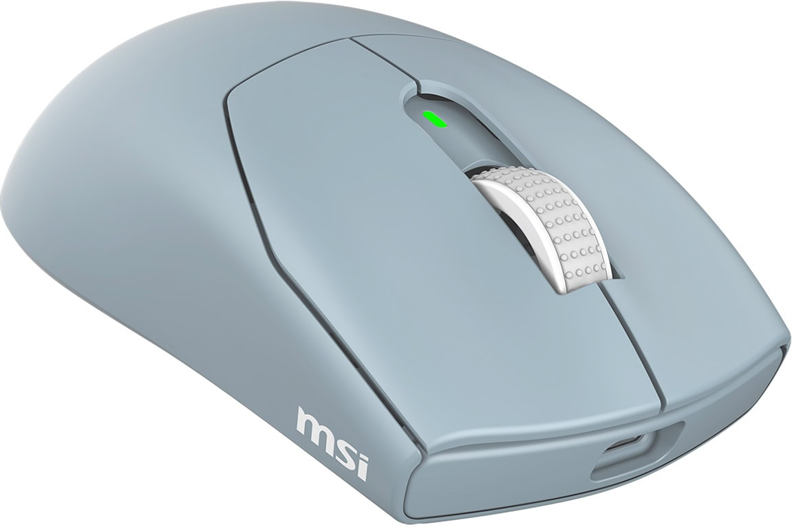 MSI FORGE GM340 Wireless 12000 DPI 1000Hz RGB Kablosuz Sky Gaming Mouse