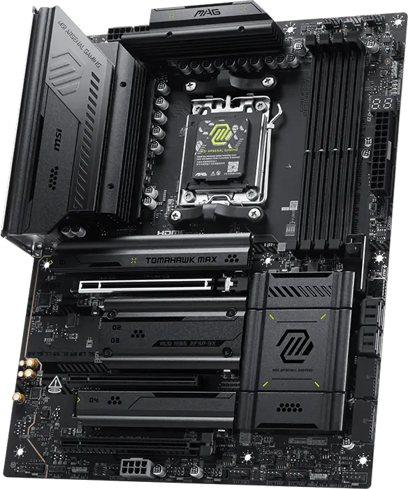 MSI MAG X870E TOMAHAWK MAX WIFI AM5 DDR5 8400(OC)MHz ATX Gaming (Oyuncu) Anakart