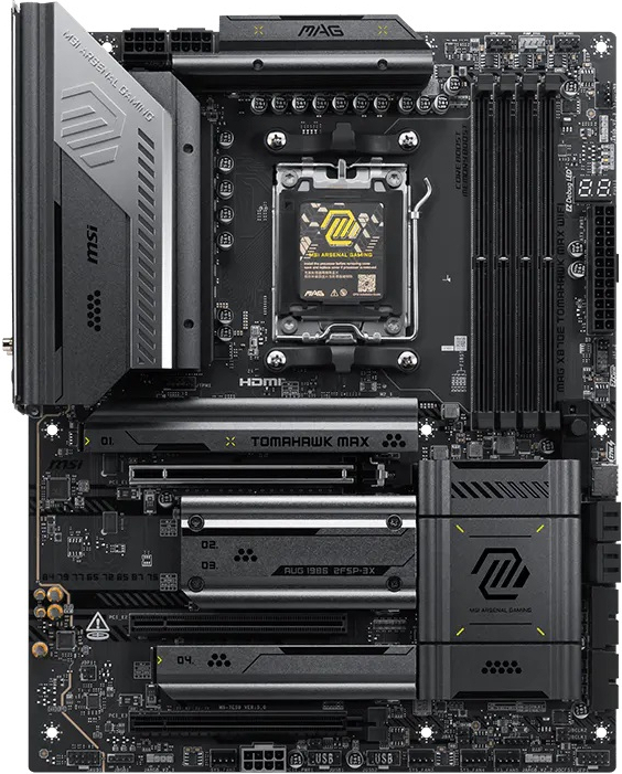 MSI MAG X870E TOMAHAWK MAX WIFI AM5 DDR5 8400(OC)MHz ATX Gaming (Oyuncu) Anakart