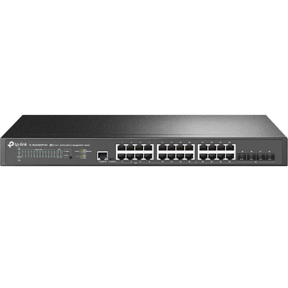 TP-Link TL-SG3428XPP-M2 24 Port 10/100/1000 Mbps Gigabit PoE Switch