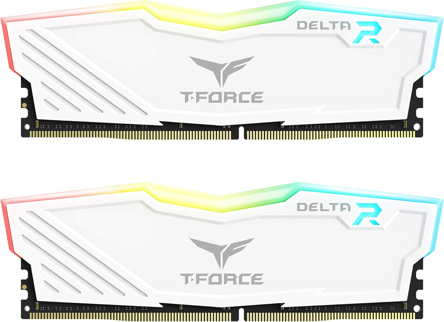 Team T-Force Delta RGB White 16GB 2x8GB 3200MHz CL16 DDR4 Gaming Ram