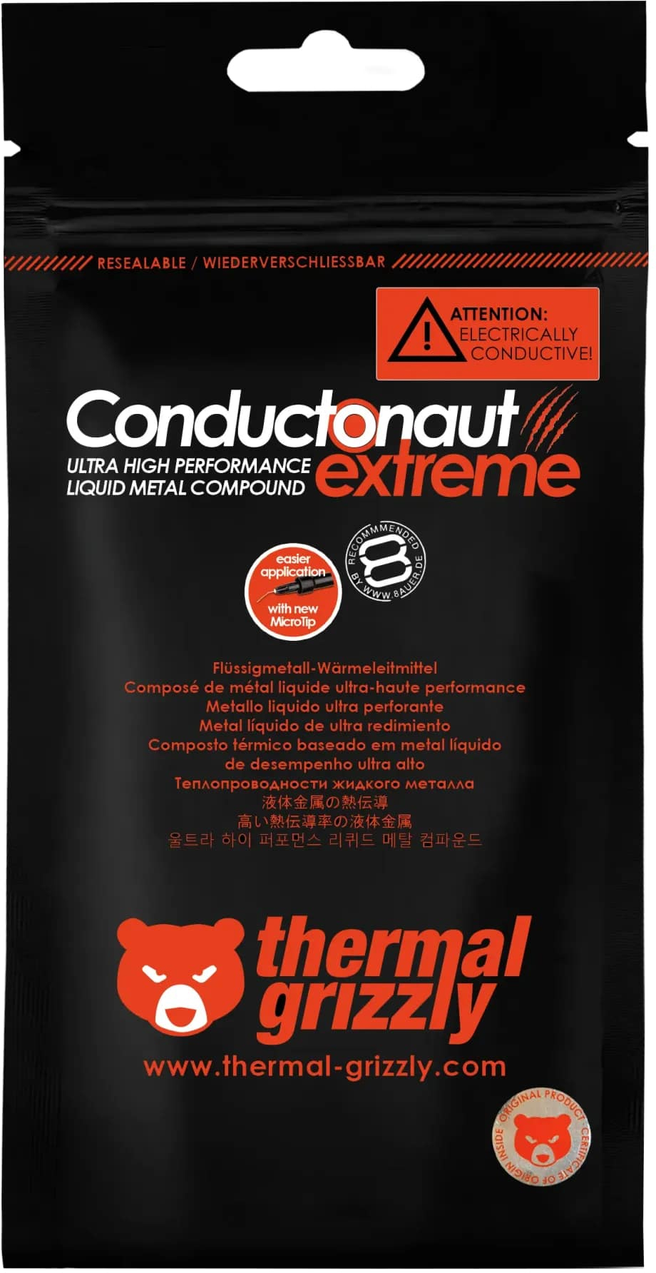 Thermal Grizzly Conductonaut Extreme TG-CE-001-R 1gr Sıvı Metal