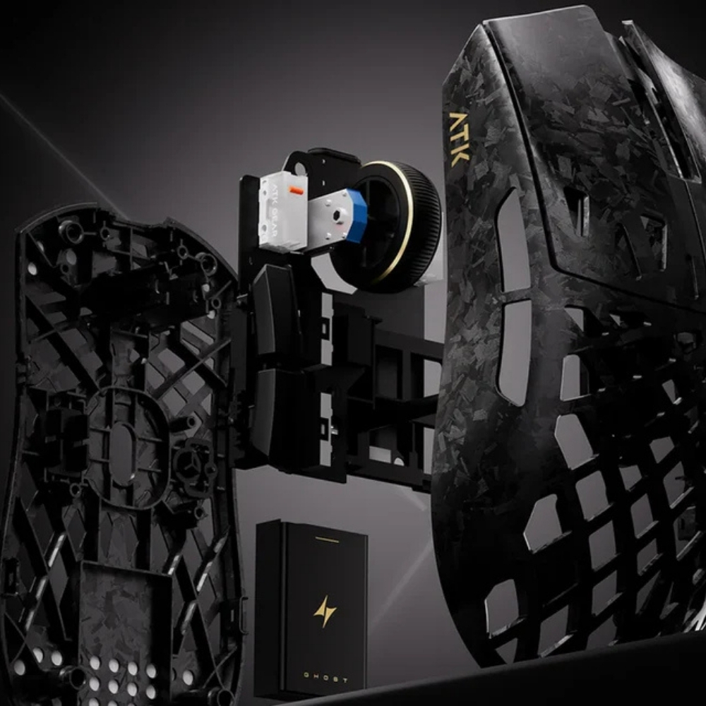 ATK Blazing Sky Ghost Karbon Fiber Wireless Ultimate Kırmızı Mouse