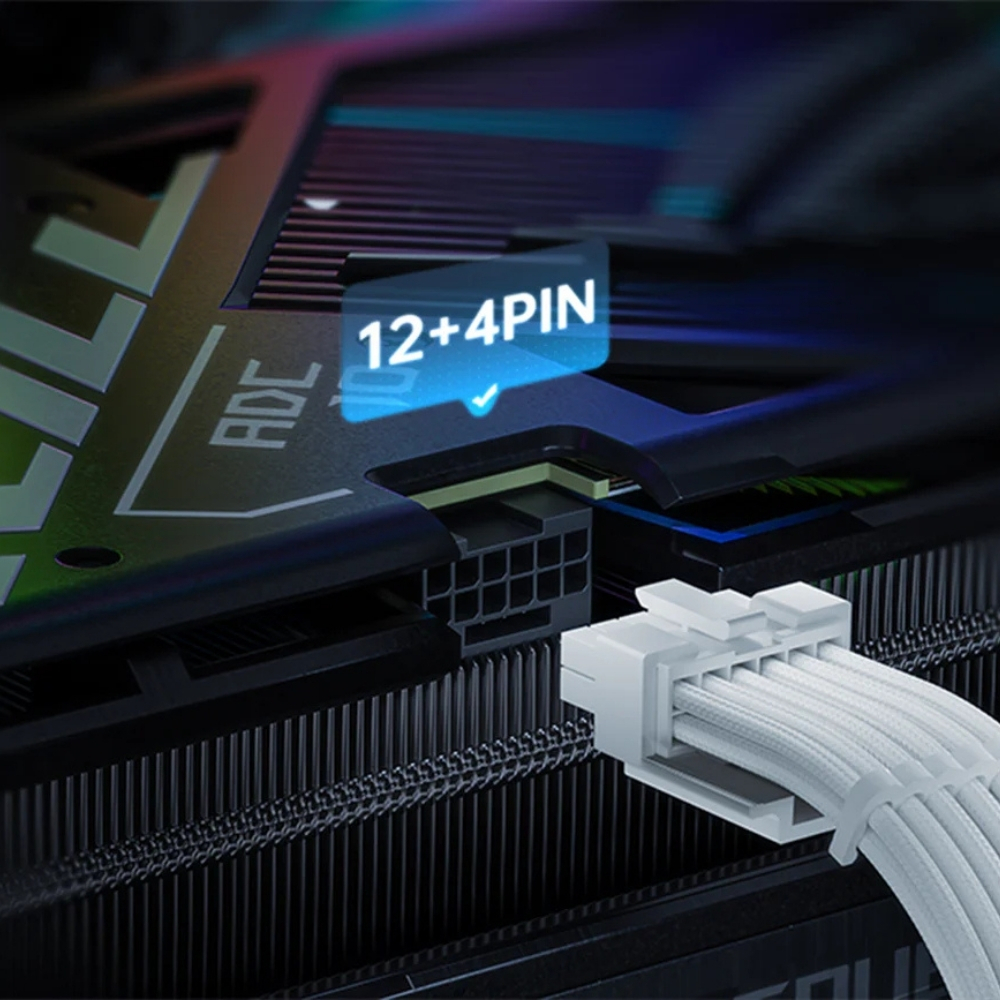 AsiaHorse 12VHPWR PCIE5.0 PSU Cable Siyah