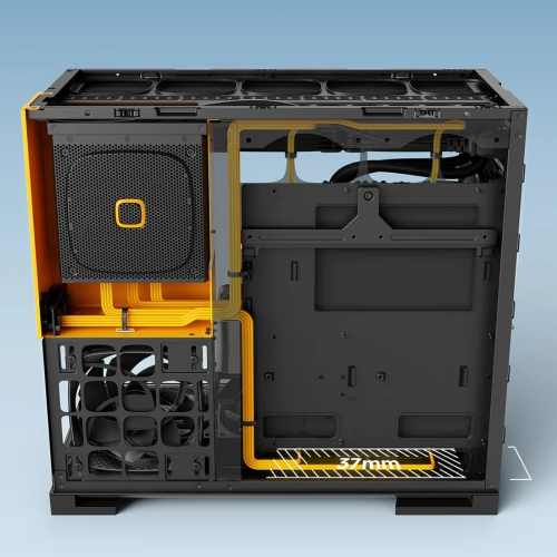 Geometric Future Model 5 Vent 5x140mm ARGB E-ATX Fan Beyaz Gaming (Oyuncu) Kasa