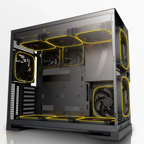 Geometric Future Model 5 Vent 5x140mm ARGB E-ATX Fan Siyah- Gaming (Oyuncu) Kasa