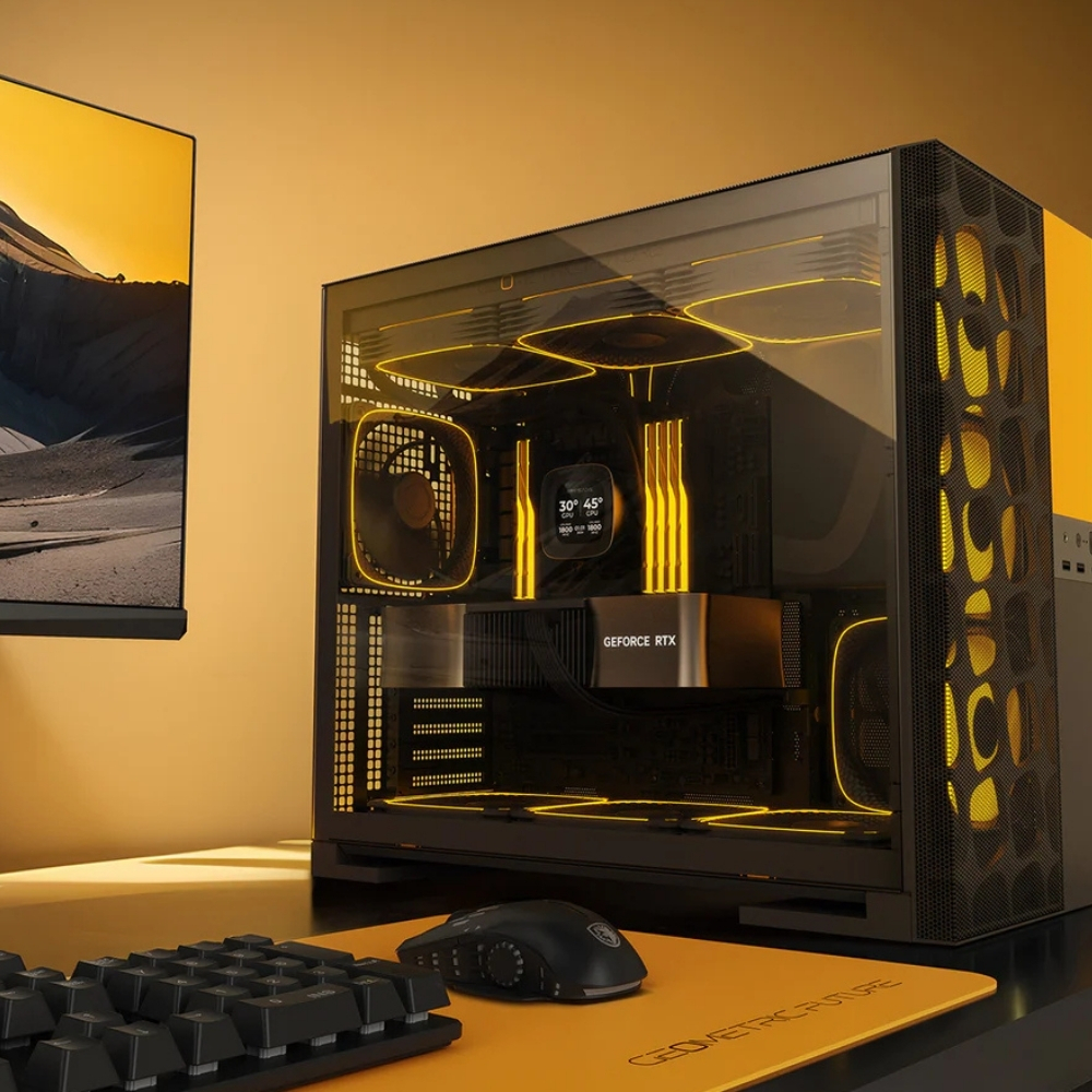 Geometric Future Model 5 Vent 5x140mm ARGB E-ATX Fan Siyah- Gaming (Oyuncu) Kasa