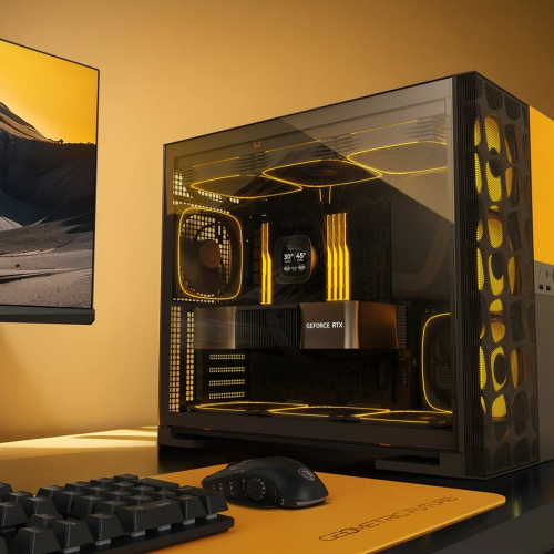 Geometric Future Model 5 Vent 5x140mm ARGB E-ATX Fan Siyah- Gaming (Oyuncu) Kasa
