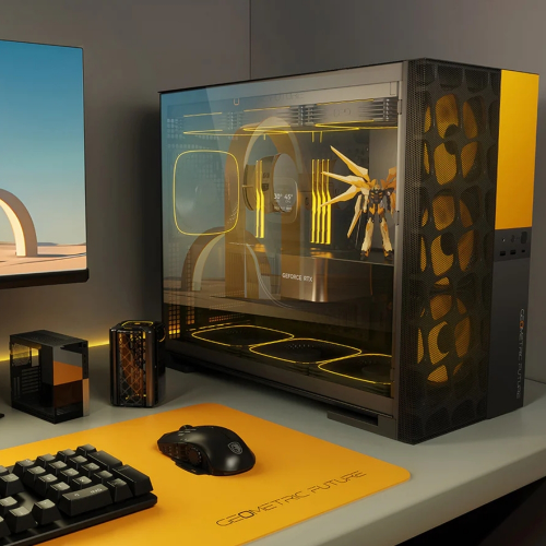 Geometric Future Model 5 Vent 5x140mm ARGB E-ATX Fan Siyah- Gaming (Oyuncu) Kasa