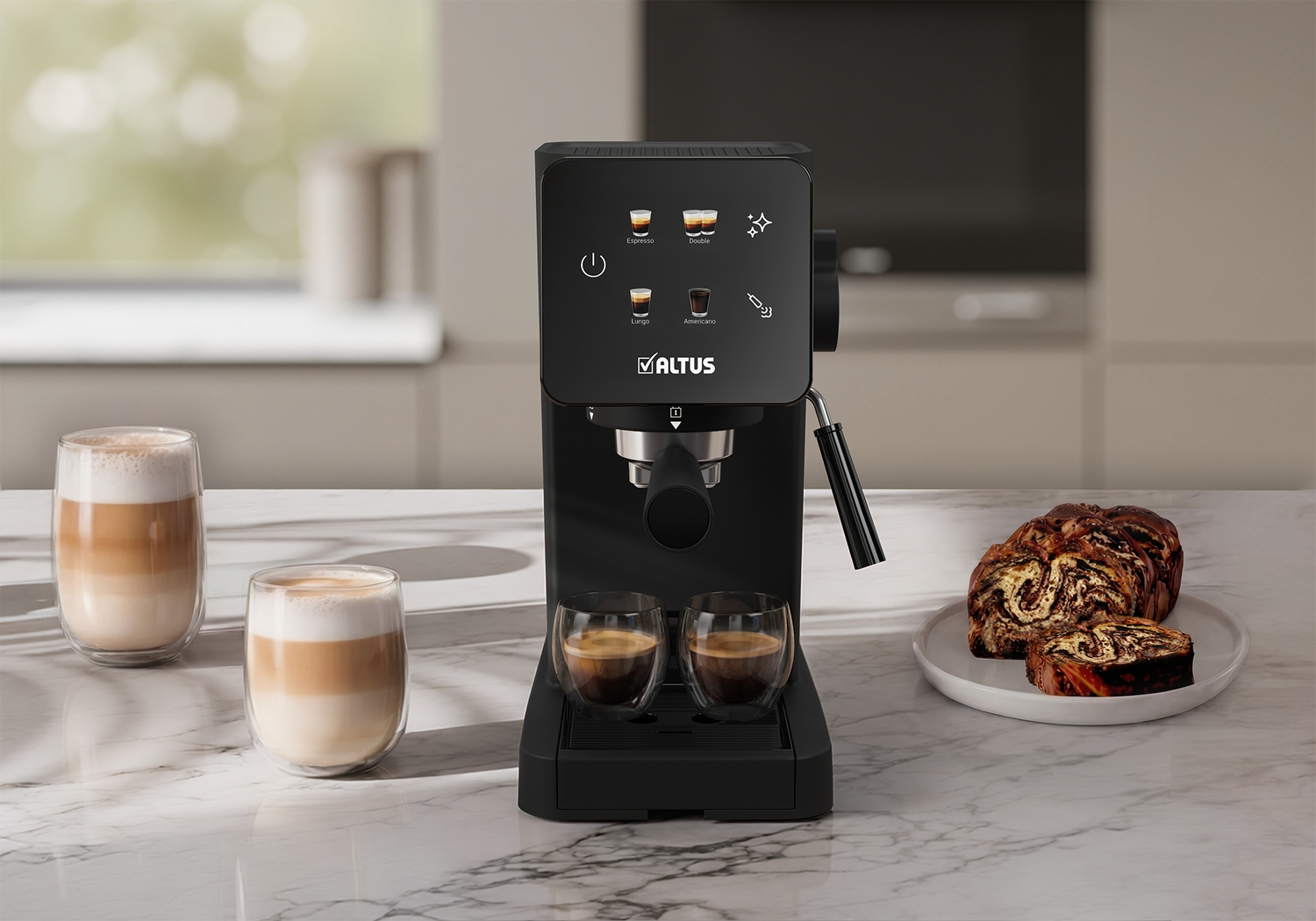 Altus Al 4955 ES Yarı Otomatik Espresso Makinesi