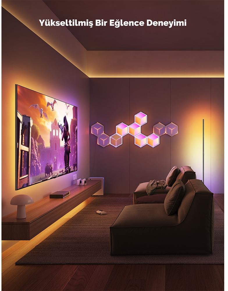 Govee Glide Hexa Ultra Gaming LED Duvar Aydınlatması 7 Parçalı