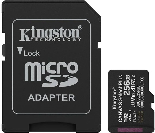 Kingston Canvas Select 256GB Class 10 SDCS/256GB 80MB/s MicroSD Hafıza Kartı