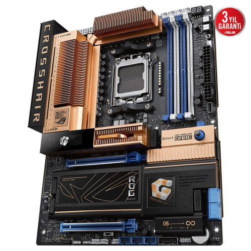 ASUS ROG CROSSHAIR 2006 AMD X870E AM5 DDR5 9600+(OC) MHz WiFi7 Gaming (Oyuncu) Anakart