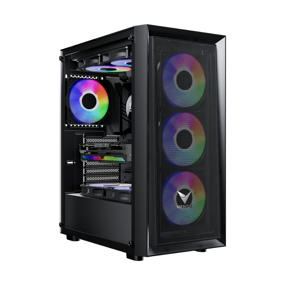 VENTO VG17F 650W 80+ Bronze 4x120mm FRGB Fan Temperli Cam USB 3.0 Mesh ATX Gaming (Oyuncu) Kasa