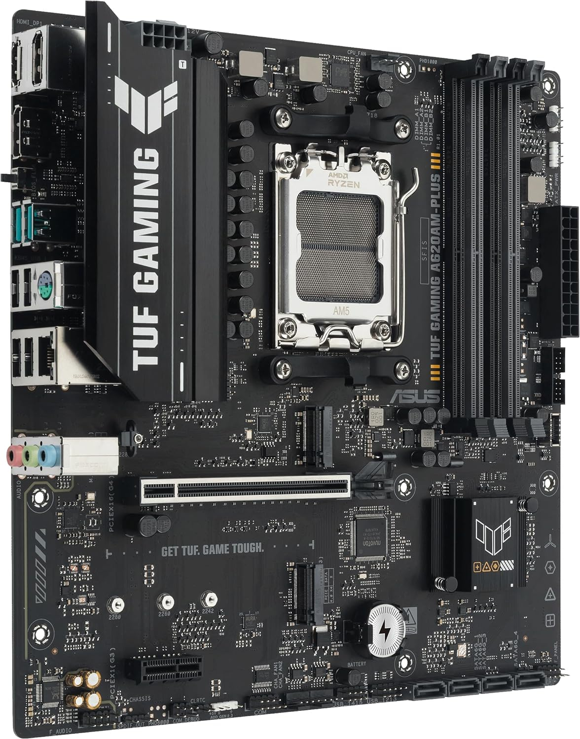 ASUS TUF GAMING A620AM-PLUS 7600Mhz(OC) DDR5 2xDP HDMI M.2 AM5 mATX Gaming (Oyuncu) Anakart