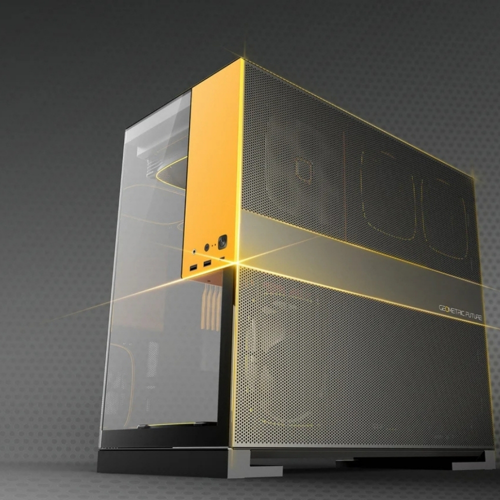 Geometric Future Model 5 Vent E-ATX Beyaz Pembe Gaming (Oyuncu) Kasa