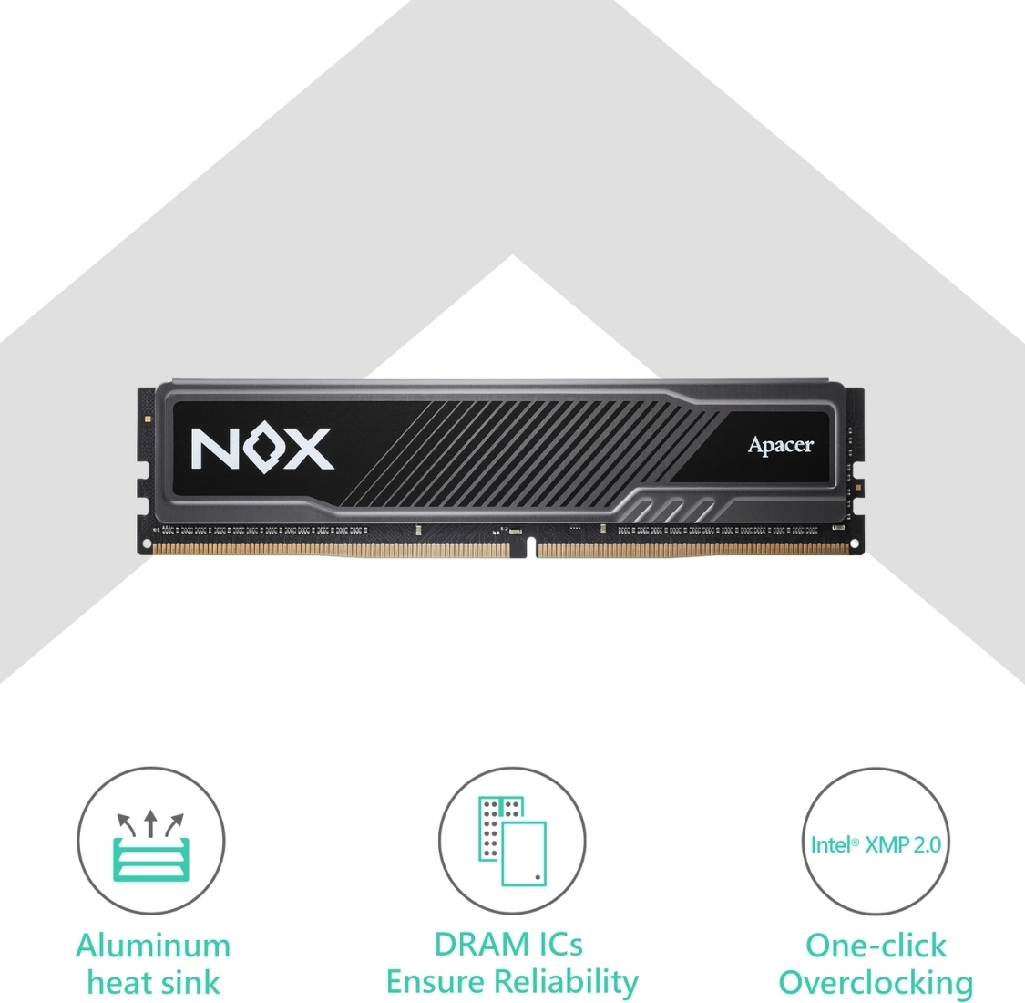 Apacer NOX 8GB 3200MHz CL16 DDR4 Gaming Ram