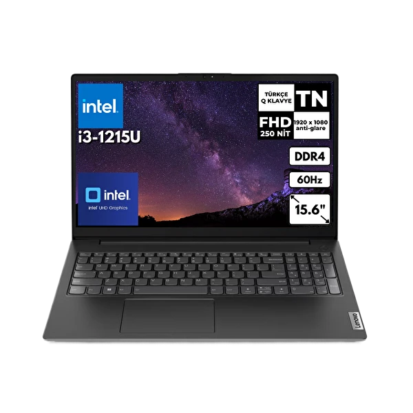 Lenovo V15 G3 IAP 82TT00A4TX Intel Core i3-1215U 16GB 512GB SSD 15.6″ TN FreeDos Notebook