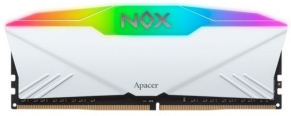 Apacer NOX RGB 16GB (1x16GB) 3200MHz CL16 DDR4 Beyaz Gaming Ram
