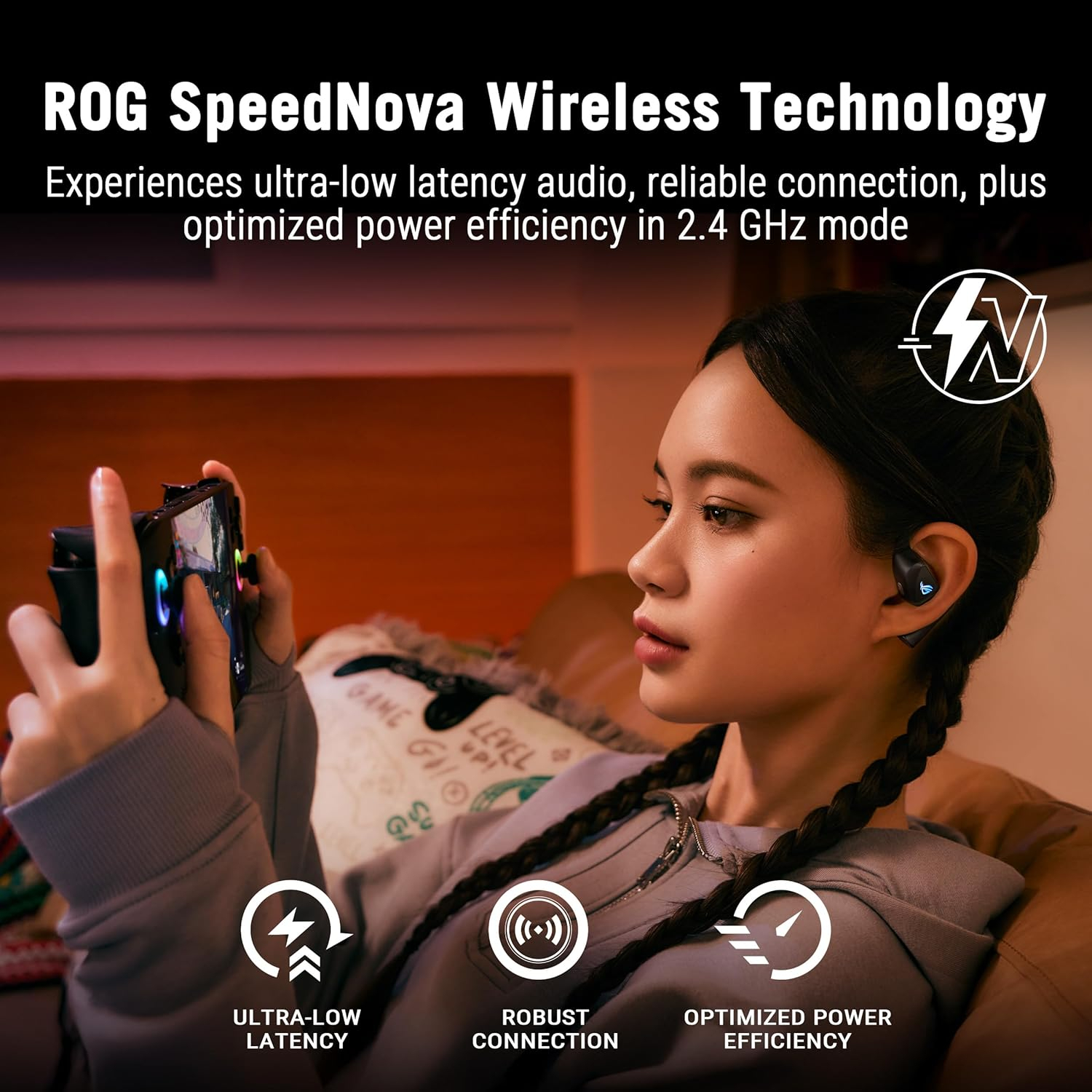 ASUS ROG O701 Cetra Open Wireless RGB Gaming Kulakiçi Kablosuz Kulaklık