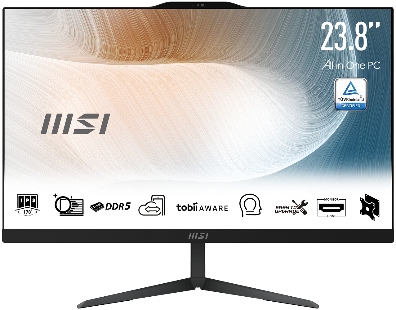 MSI Modern AM242 1M-2268XEU Intel Core 5 120U 8GB DDR5 512GB SSD 23.8″ FHD FreeDOS Siyah All-in-One PC