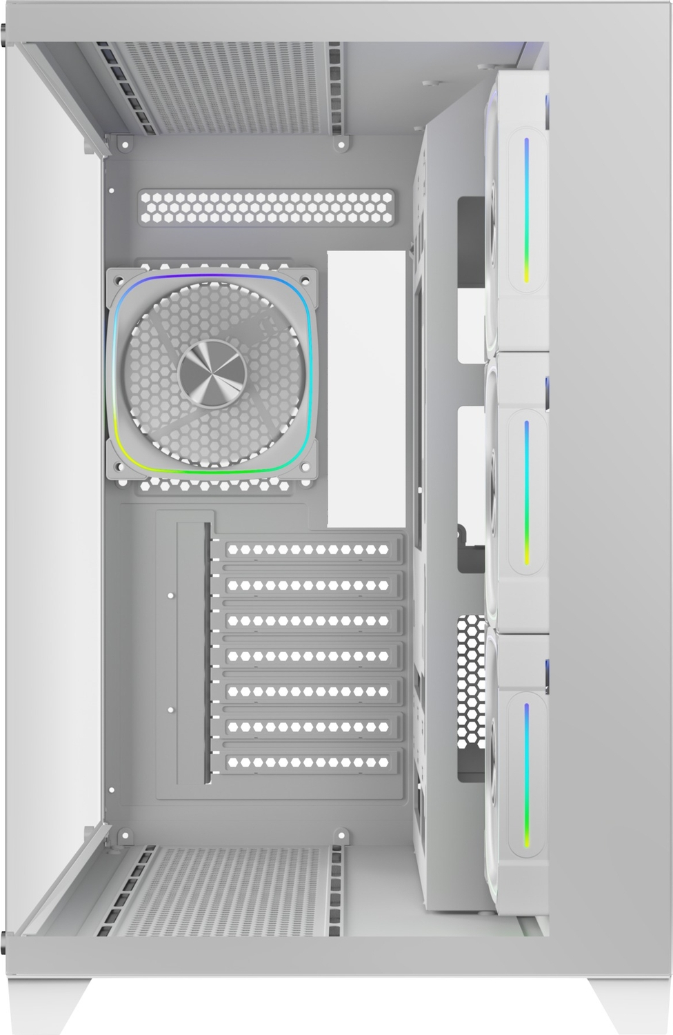 Bitfenix Polii White 850W 80+ Bronze PSU 4X120mm FRGB Fan ATX Temperli Cam Beyaz Gaming Kasa