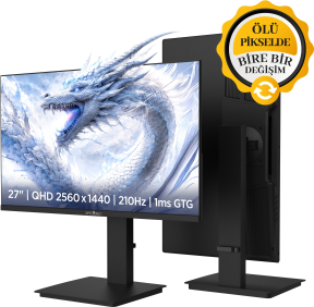 James Donkey Ravel Q70 27″ 210Hz 1Ms GTG Fast IPS QHD 2K Pivot Gaming Monitör (Ölü Pikselde Anında Değişim)