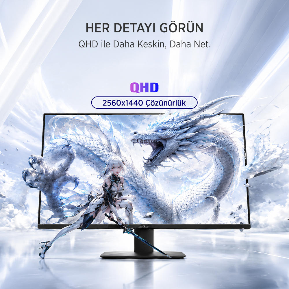 James Donkey Ravel Q70 27″ 210Hz 1Ms GTG Fast IPS QHD 2K Pivot Gaming Monitör (Ölü Pikselde Anında Değişim)