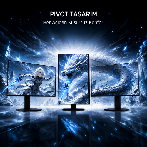 James Donkey Ravel Q70 27″ 210Hz 1Ms GTG Fast IPS QHD 2K Pivot Gaming Monitör (Ölü Pikselde Anında Değişim)