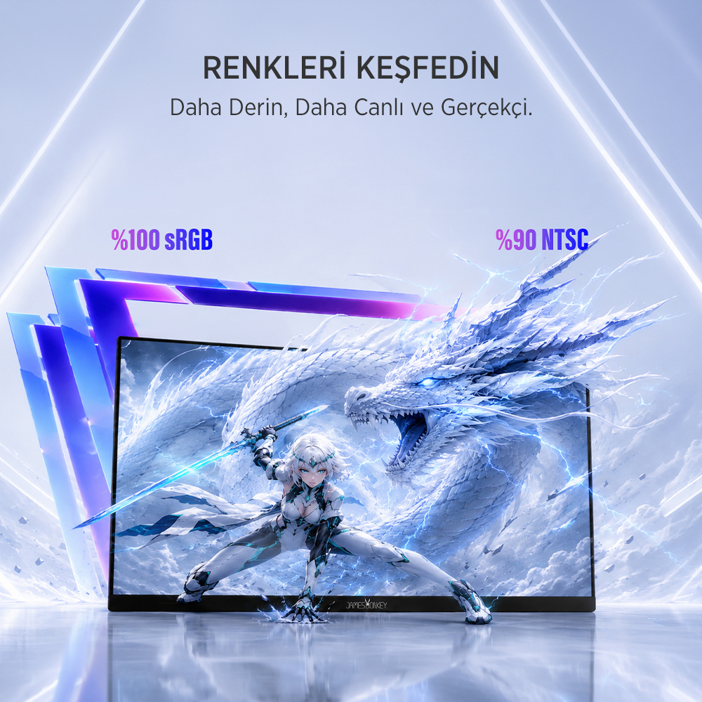 James Donkey Ravel Q70 27″ 210Hz 1Ms GTG Fast IPS QHD 2K Pivot Gaming Monitör (Ölü Pikselde Anında Değişim)