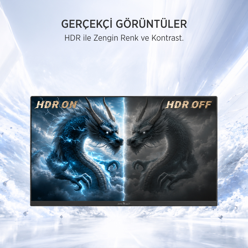 James Donkey Ravel Q70 27″ 210Hz 1Ms GTG Fast IPS QHD 2K Pivot Gaming Monitör (Ölü Pikselde Anında Değişim)