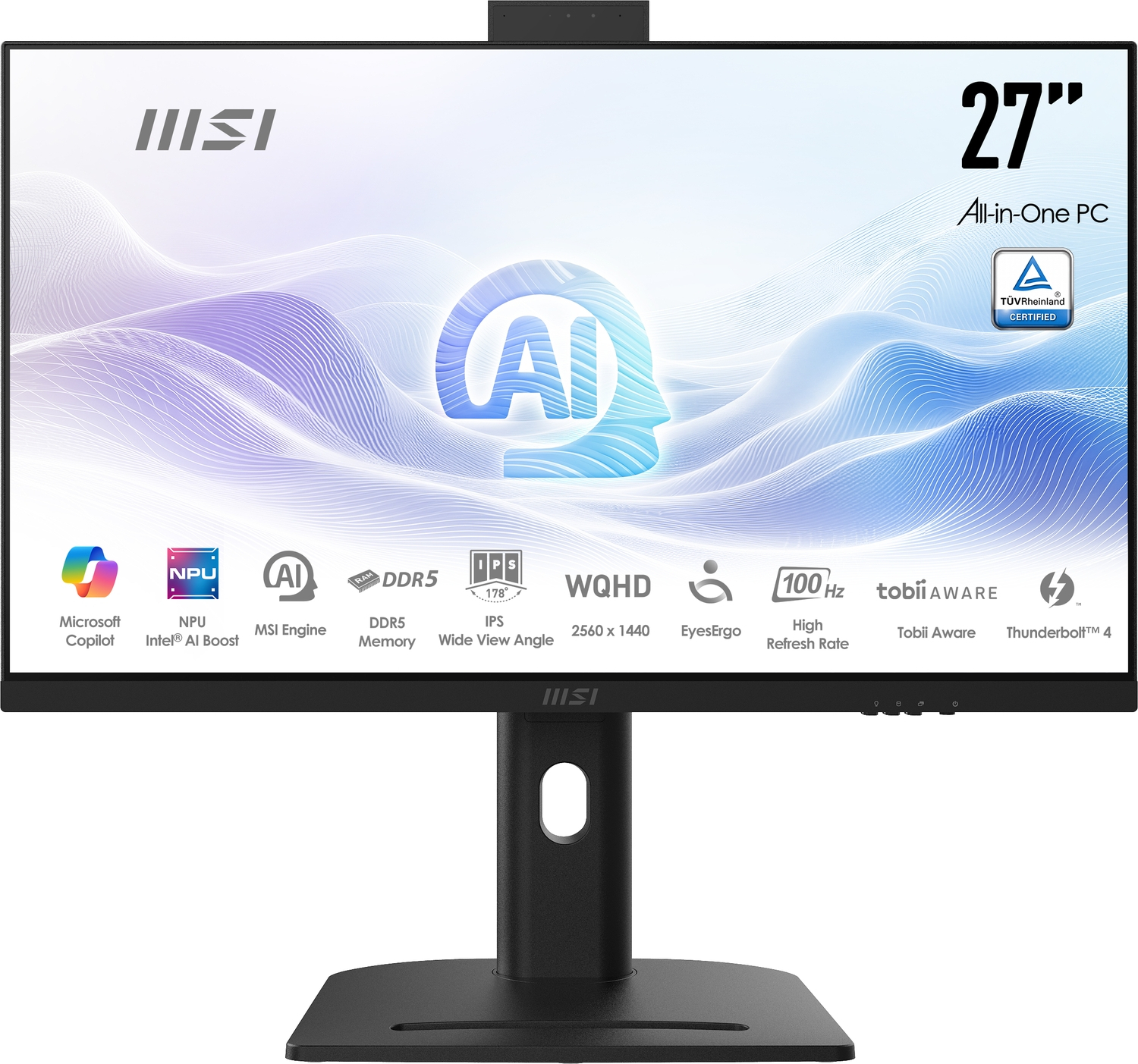 MSI MODERN AM273QP AI 1UM-430XEU Ultra 5 125H 16GB DDR5 512GB SSD WQHD 27″ All in One PC