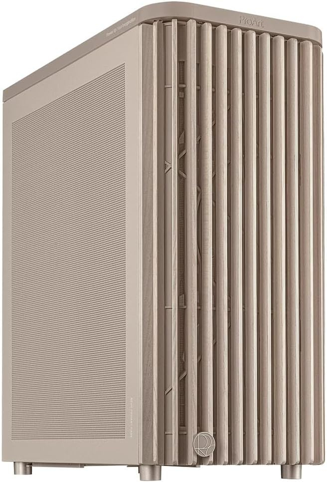 ASUS ProArt PA401 Wood Metal Edition Mesh Panel USB 3.2  ATX Mid-Tower Gaming (Oyuncu) Kasa Bej
