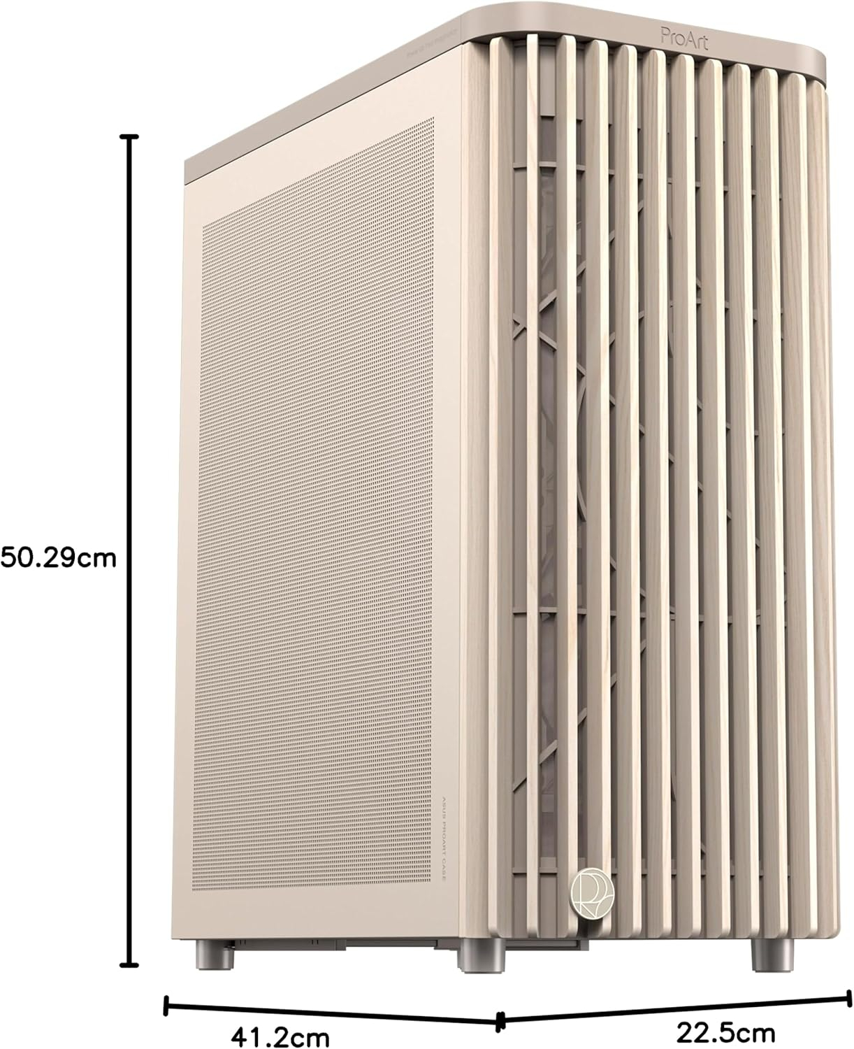 ASUS ProArt PA401 Wood Metal Edition Mesh Panel USB 3.2  ATX Mid-Tower Gaming (Oyuncu) Kasa Bej