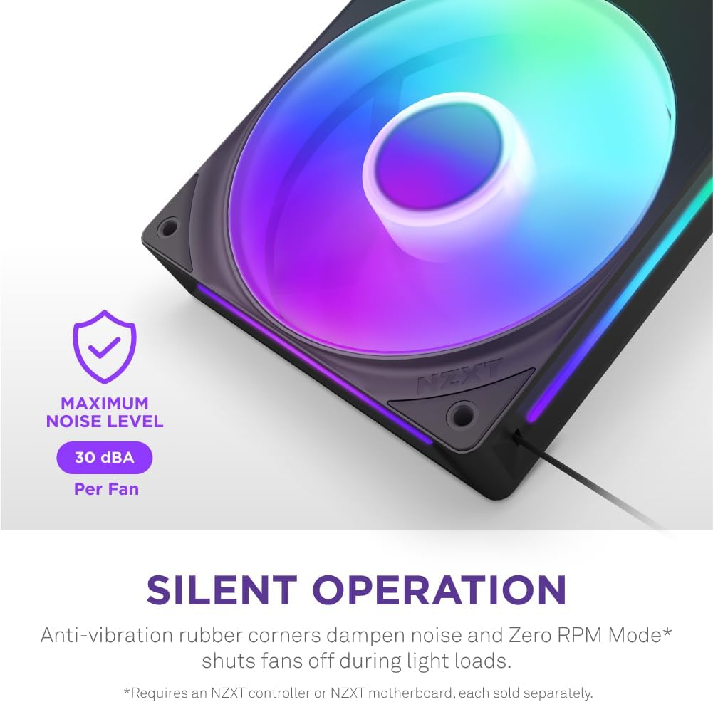 NZXT F360 RGB RF-U36HF-W1 360mm Beyaz Kasa Fanı