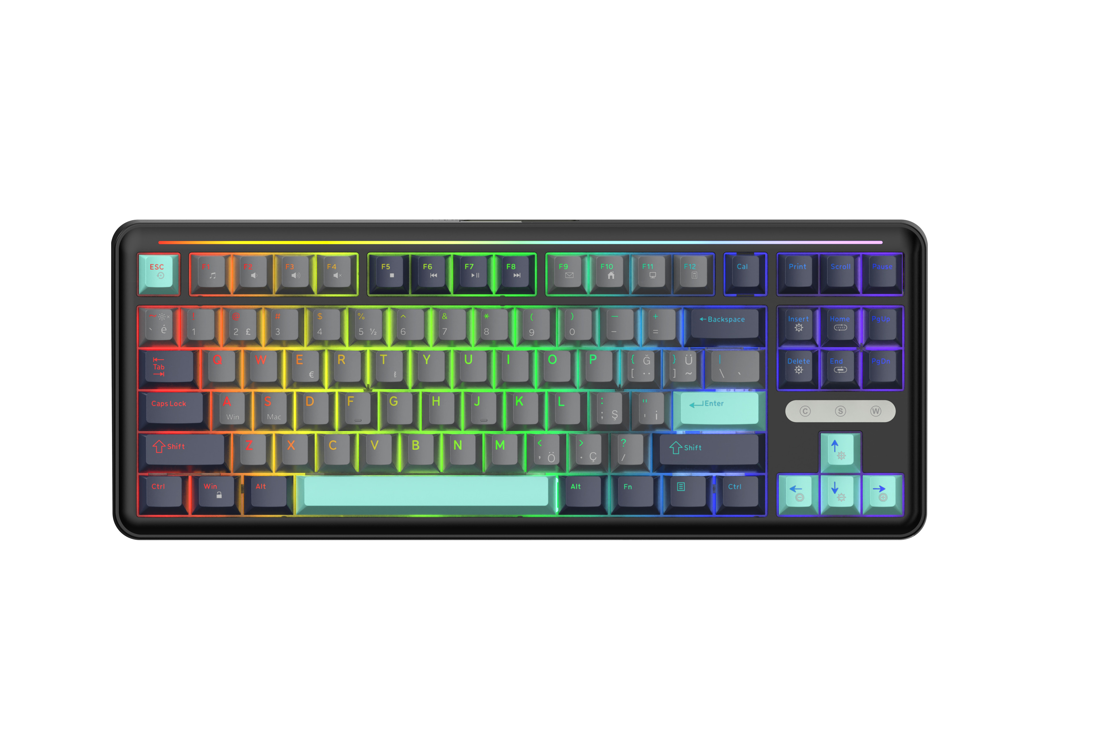 GamePower Zoom RGB Kablolu Mekanik Siyah Gaming Klavye