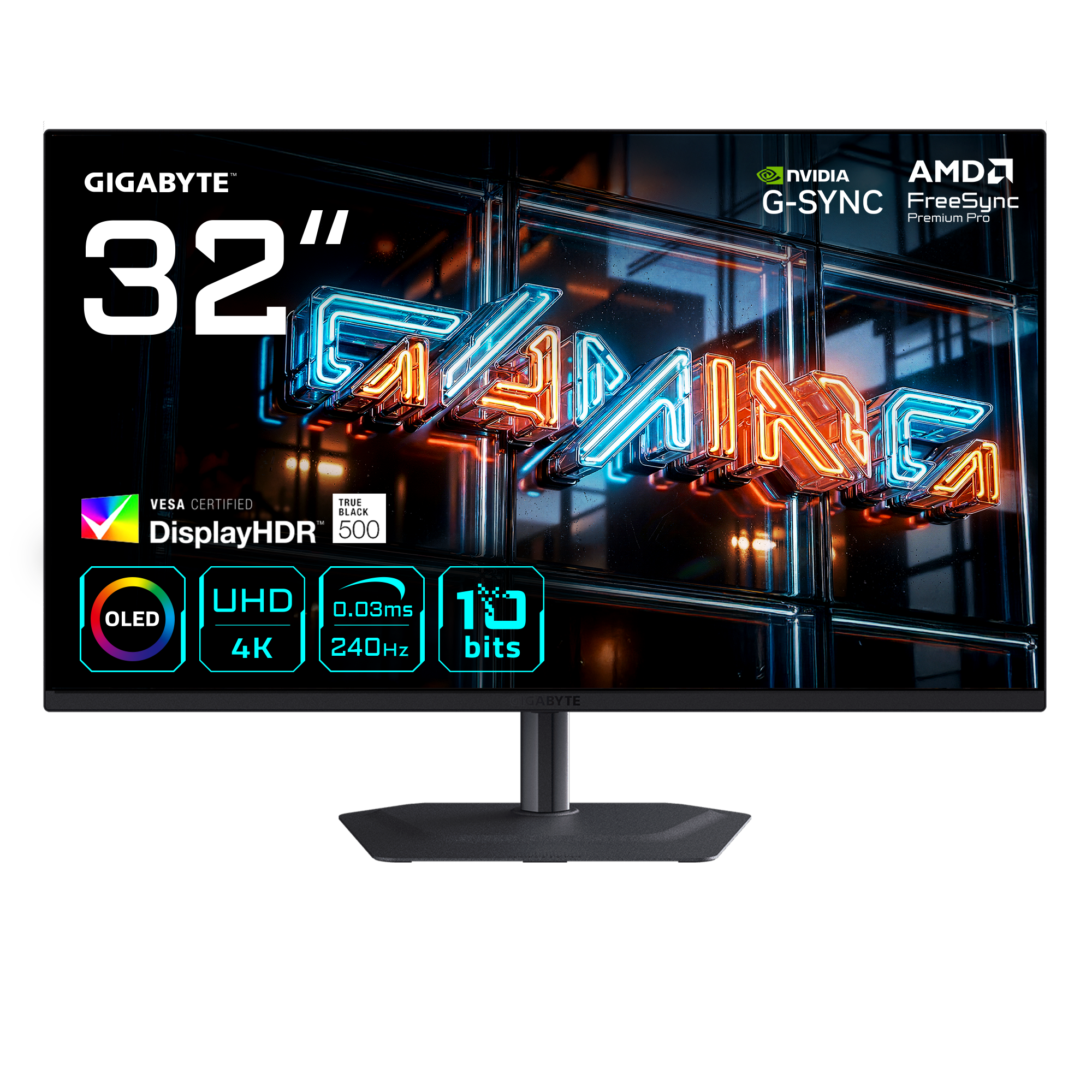 GIGABYTE MO32U24 31.5″ 240Hz 0.03ms FreeSync Premium Pro DisplayHDR True Black 500 4K UHD QD-OLED Gaming Monitör