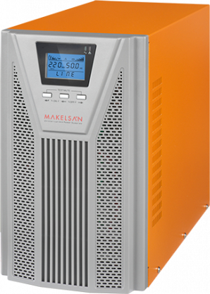 Makelsan Powerpack SE 2 KVA / 1800W (1F/1F) 5-10dk (4x 12V/9AH) Online Kesintisiz Güç Kaynağı - MU02000N11EAV06