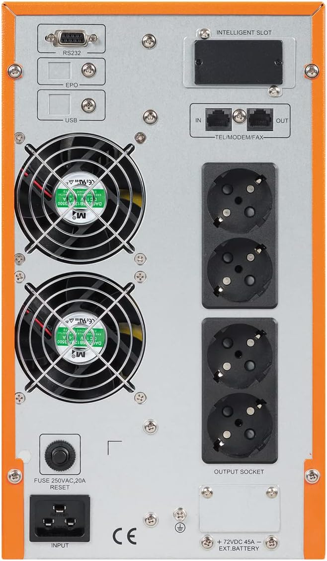 Makelsan Powerpack SE 2 KVA / 1800W (1F/1F) 5-10dk (4x 12V/9AH) Online Kesintisiz Güç Kaynağı - MU02000N11EAV06