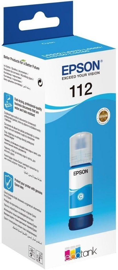 Epson 112 EcoTank Pigment Mavi Şişe Mürekkep Kartuşu - C13T06C24A
