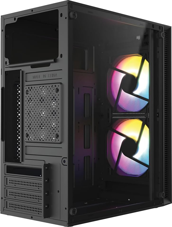 FRISBY FC-8970G 300W 2x120mm RGB Fan Siyah Mid Tower Kasa
