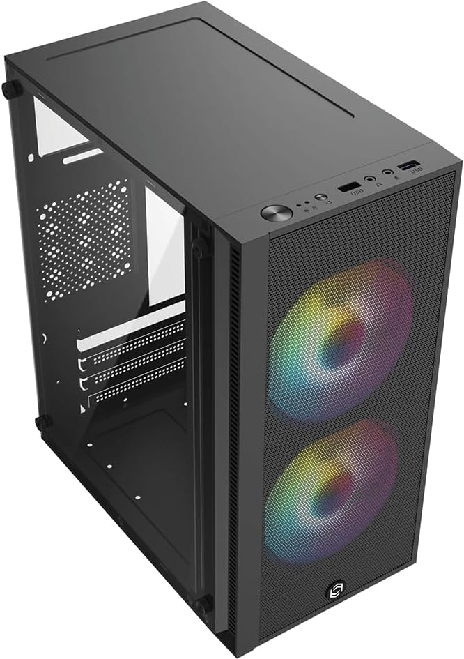 FRISBY FC-8970G 300W 2x120mm RGB Fan Siyah Mid Tower Kasa