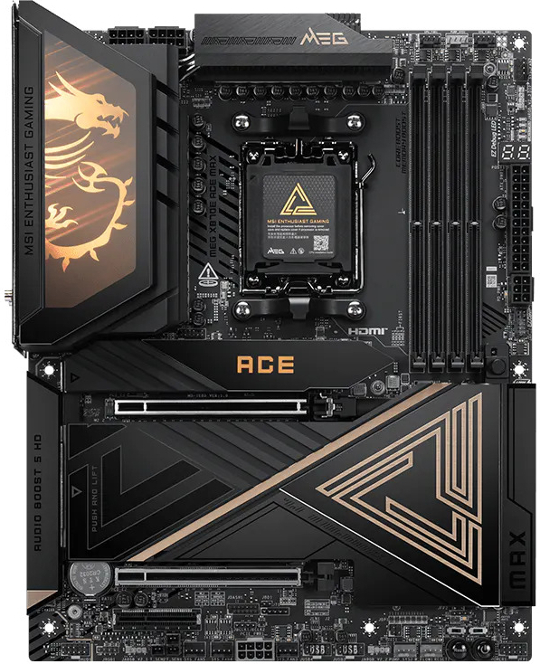 MSI MEG X870E ACE MAX WIFI7 AM5 DDR5 8400+(OC)MHz Type-C ATX Gaming Anakart