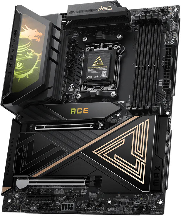 MSI MEG X870E ACE MAX WIFI7 AM5 DDR5 8400+(OC)MHz Type-C ATX Gaming Anakart