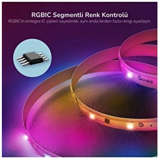 Govee RGBIC Basic Wi-Fi + Bluetooth LED Şerit Işıklar (5M) - H618A3D1