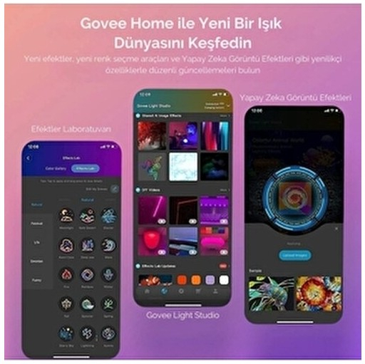Govee RGBIC Basic Wi-Fi + Bluetooth LED Şerit Işıklar (5M) - H618A3D1